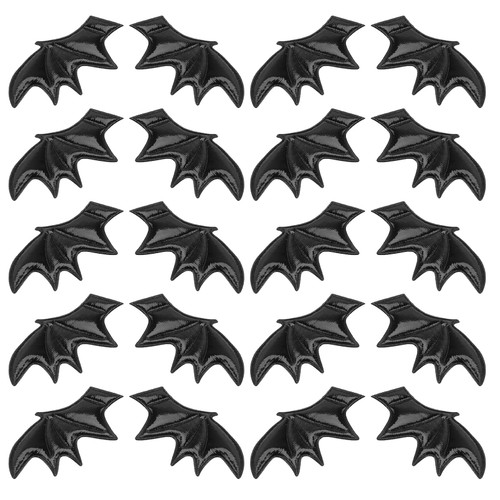 Halloween Headdress 10 Pairs Bat Wings Fabric Cartoon Angel Devil Hair Accessories Hair Clips Hairpin for Handmade DIY Cosplay Costume Party Props