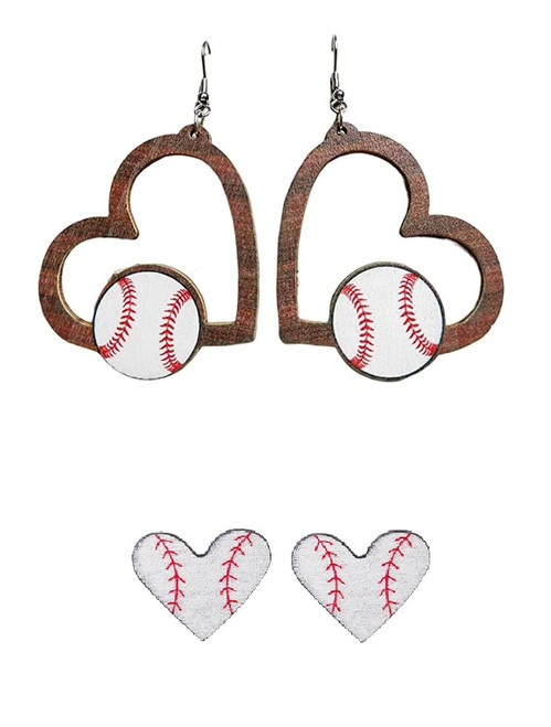 2 Pairs Sports Game Ball Football Basketball Wooden Earrings for Women Girls Lightweight Heart Shaped Sports Rugby Baseball Volleyball Stud Earrings Sports Fans Players Jewelry -Style 4 2 Pairs Sports Game Ball Football Basketball Wooden Earrings for Women Girls Lightweight Heart Shaped Sports Rugby Baseball Volleyball Stud Earrings Sports Fans Players Jewelry -Style 4