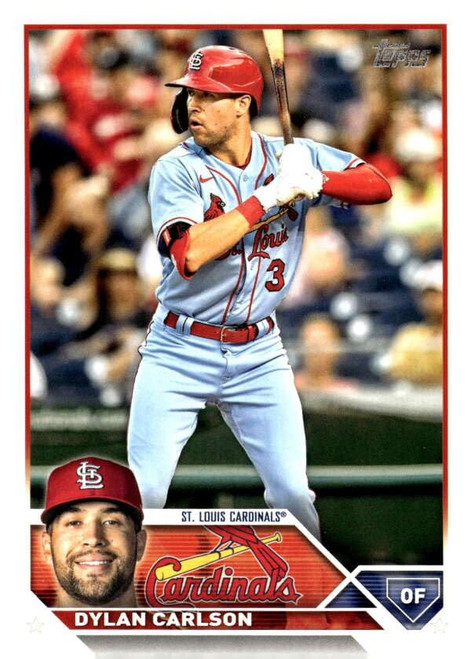 2023 TOPPS #624 DYLAN CARLSON ST. LOUIS CARDINALS BASEBALL OFFICIAL TRADING CARD OF MLB 2023 TOPPS #624 DYLAN CARLSON ST. LOUIS CARDINALS BASEBALL OFFICIAL TRADING CARD OF MLB