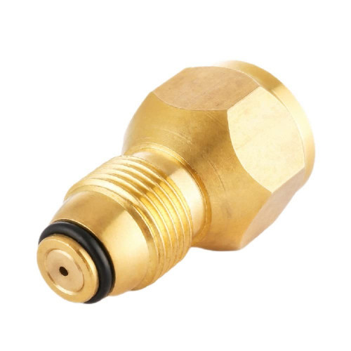Setejiako Universal 1lb Propane Tank Refill Adapter, Mini Propane Fill Adapter for Disposable Small Propane Bottle, LP Gas Cylinder Canister Filler Coupler - Solid Brass Valve Accessories
