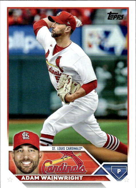 2023 TOPPS #39 ADAM WAINWRIGHT ST. LOUIS CARDINALS BASEBALL OFFICIAL TRADING CARD OF THE MLB 2023 TOPPS #39 ADAM WAINWRIGHT ST. LOUIS CARDINALS BASEBALL OFFICIAL TRADING CARD OF THE MLB