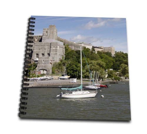 3dRose db_190234_1 New York, West Point Academy Army Military Collage, Hudson River Drawing Book, 8 x 8