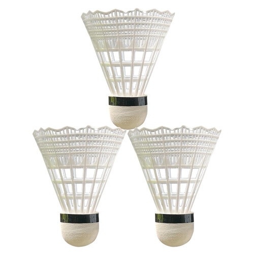 Badminton Berdies, Nylon Badminton Shuttlecocks Birdeis, Anti-hit Practical Soft Elastic Resistant Nylon Feather Shuttlecocks For Badminton With Stable & Durable, Ideal Hitting Practice For Youth Play
