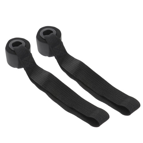 Happyyami 2pcs Resistance Battle Rope Ankle Exercise Straps Muscle Building Straps Strength Training Pull Rope Exercise Band Door Anchor Exercise Bands Anchor Belt On The Door Fitness