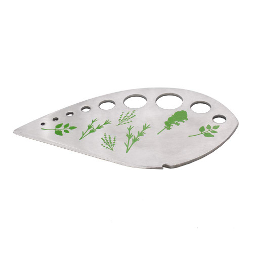 Herb Stripper Herbs Cutter Scissors Stainless Steel Leaf Remover Stripping Tool Vegetable Kitchen Gadget Tool with Protective Holder