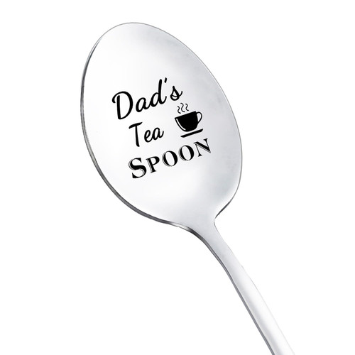 Spoons Gifts for Dad Christmas Birthday Gift for Dad Father from Daughter Son Dad's Tea Spoon for Dad Daddy Coffee Tea Lover Gifts for Father Dad Coffee Tea Spoon 8 Inch
