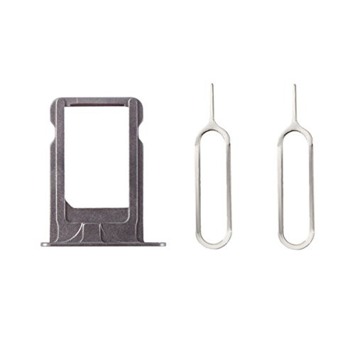 Mobofix Nano Sim Card Slot Tray Holder Free 2 Eject Pins for iPhone 5S Gray