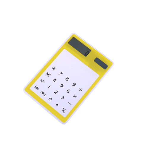 CAXUSD Simple Calculator Desktop Computer Calculators Standard Calculator Desk Computer Computadora Transparent Calculator Portable Mini Calculator Student Touch Screen Small