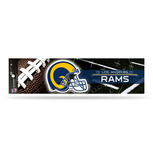 Rico Industries NFL Football Los Angeles Rams Retro 3" x 12" Bumper Sticker Rico Industries NFL Football Los Angeles Rams Retro 3" x 12" Bumper Sticker