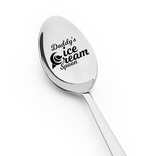 Dads Ice Cream Spoon for Dad Daddy Fathers Day Birthday Gifts for Father Dad Anniversary Christmas Gift for Dad Father Daddy Ice Cream Lovers Gifts Spoons Engraved Dads Ice Cream Spoon for Dad Daddy Fathers Day Birthday Gifts for Father Dad Anniversary Christmas Gift for Dad Father Daddy Ice Cream Lovers Gifts Spoons Engraved