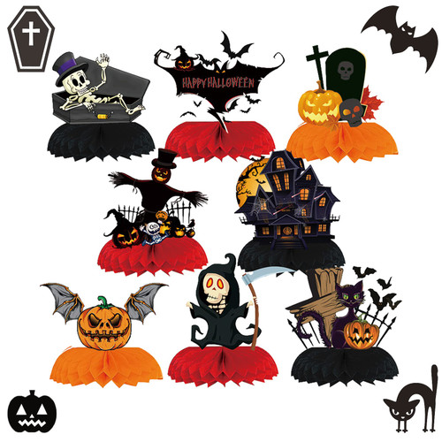 Halloween Honeycomb Centerpieces Halloween Centerpieces for Party Table Skull Tombstone Pumpkin Ghost Cat Bat Paper 3D Honeycomb Halloween Decorations for Halloween Birthday Party Halloween Honeycomb Centerpieces Halloween Centerpieces for Party Table Skull Tombstone Pumpkin Ghost Cat Bat Paper 3D Honeycomb Halloween Decorations for Halloween Birthday Party