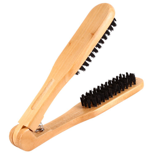 Double Brushes Comb, Clamp Hair Brush Salon Hairdressing Hair Straightener Wooden Anti Static Double Sided Brush Hair Straightener Brushes Comb for Hair Styling Straightening Double Brushes Comb, Clamp Hair Brush Salon Hairdressing Hair Straightener Wooden Anti Static Double Sided Brush Hair Straightener Brushes Comb for Hair Styling Straightening