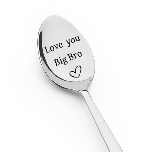 Brother Spoon Gifts from Sister Brother Love You Big Bro Spoon Gift for Big Brother Birthday Christmas Gifts Brothers Cousin Graduation Gifts for Coffee Tea Ice Cream Lover Spoon Brother Spoon Gifts from Sister Brother Love You Big Bro Spoon Gift for Big Brother Birthday Christmas Gifts Brothers Cousin Graduation Gifts for Coffee Tea Ice Cream Lover Spoon