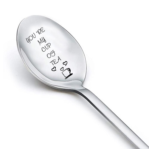 Engagement Gifts for Couples Tea Spoons Long Distance Relationship Gifts for Him Husband Birthday Gift from Wife Christmas Gifts for Girlfriend Bday Gift from Boyfriend Stocking Stuffers for Men Women