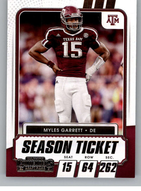 2021 Panini Contenders Draft Season Ticket #88 Myles Garrett Texas A&M Aggies Football Trading Card 2021 Panini Contenders Draft Season Ticket #88 Myles Garrett Texas A&M Aggies Football Trading Card