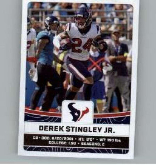 2023 Panini Stickers #188 Derek Stingley Jr. Houston Texans Official Thin Mini Sticker NFL Football Trading Card 2023 Panini Stickers #188 Derek Stingley Jr. Houston Texans Official Thin Mini Sticker NFL Football Trading Card