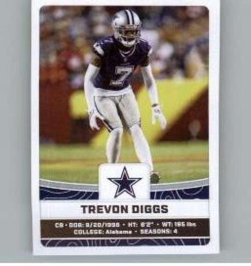 2023 Panini Stickers #315 Trevon Diggs Dallas Cowboys Official Thin Mini Sticker NFL Football Trading Card