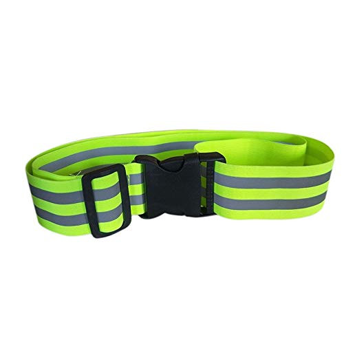 Aufmer Reflective Waist Belt, Reflective Running Belts, Visibility Reflective Gear, Sports Wrist Band for Running, Cycling, Walking, Marathon