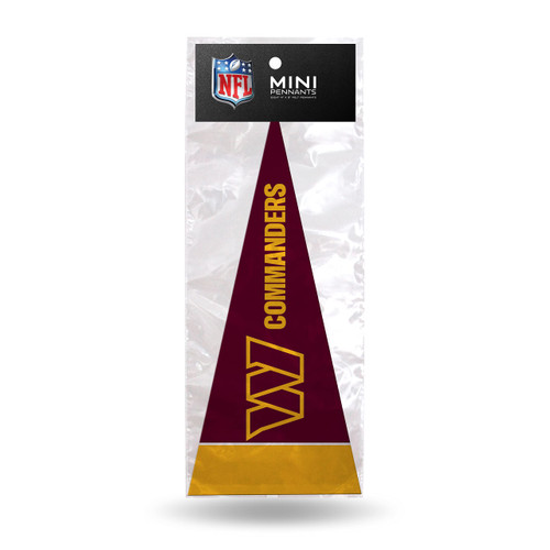 Rico Industries NFL Football Washington Commanders Primary 4" x 9" Felt Mini Pennant Team Set (Includes 8 Pieces) Rico Industries NFL Football Washington Commanders Primary 4" x 9" Felt Mini Pennant Team Set (Includes 8 Pieces)