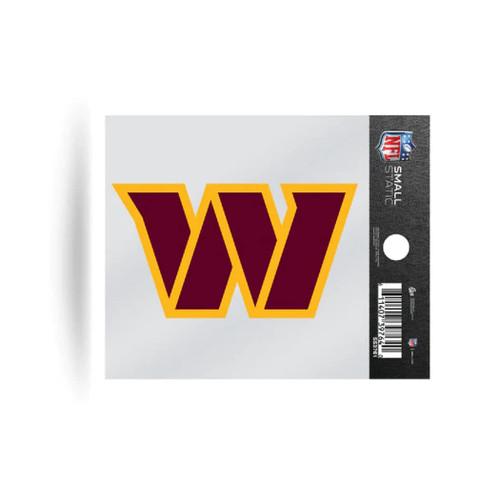 Rico Industries NFL Football Washington Commanders Primary Small Static Cling, White Rico Industries NFL Football Washington Commanders Primary Small Static Cling, White