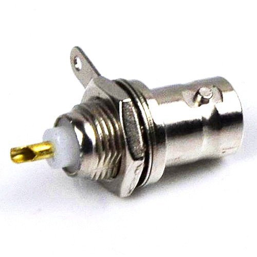 CESS BNC Female Jack Socket RF/Coaxial Connector PCB Panel Mount Soldering Type (jcx) (10 Pack)