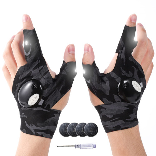 Mylivell LED Flashlight Gloves, Gifts for Men, Stocking Stuffers for Men, White Elephant Gifts for Adults, Mens Gifts for Christmas, Outdoor Fishing Gloves for Repairing Cars Night Running Fishing Mylivell LED Flashlight Gloves, Gifts for Men, Stocking Stuffers for Men, White Elephant Gifts for Adults, Mens Gifts for Christmas, Outdoor Fishing Gloves for Repairing Cars Night Running Fishing