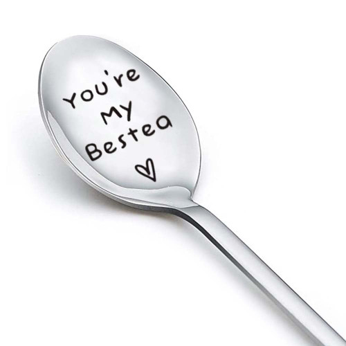 Best Friends Gifts for Women Sister You're My Bestea Spoon for Girls Friends Birthday Gift for Women Christmas Graduation Gifts for Bestie BFF Friendship Gift for Tea Coffee Dessert Lovers Spoons