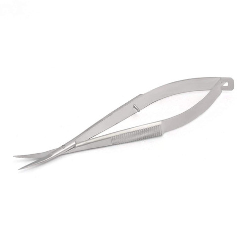 4.5" Curved Stainless Steel Squeeze Scissors by G.S Online Store