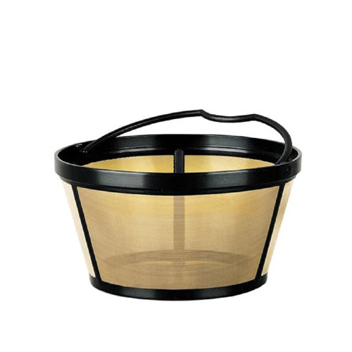 Permanent 4-Cup Basket Shape Gold Tone Coffee Filter fits Mr. Coffee 4-Cup Coffeemakers