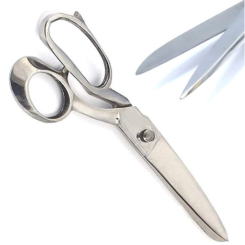 LAJA Imports 7" Professional Heavy Duty Tailor Fabric Scissors, Dressmaker Sewing Classic Stainless Steel Ultra Sharp Forged Shears, Bent LAJA Imports 7" Professional Heavy Duty Tailor Fabric Scissors, Dressmaker Sewing Classic Stainless Steel Ultra Sharp Forged Shears, Bent