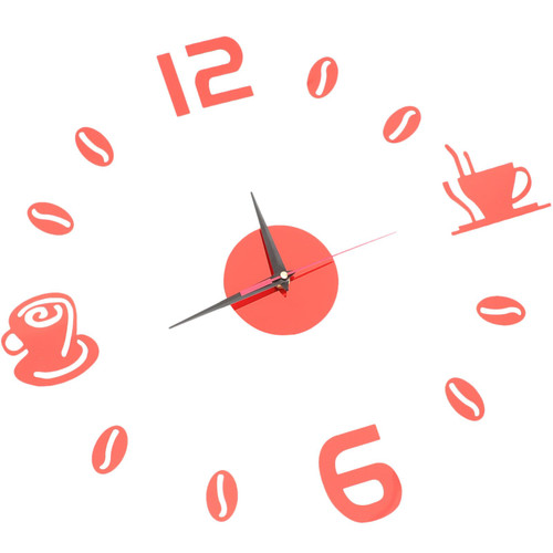 HOMSFOU Office Decor Unique Wall Clocks Bedroom Wall Clock Household Wall Clock Bedroom Clock Living Room Clock Wall Hanging Clock Home Decoration Mute 3D Decorative Clock Acrylic