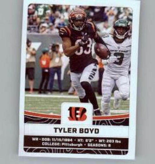 2023 Panini Stickers #134 Tyler Boyd Cincinnati Bengals Official Thin Mini Sticker NFL Football Trading Card