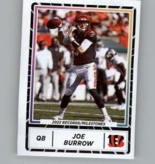 2023 Panini Stickers #25 Joe Burrow Cincinnati Bengals Official Thin Mini Sticker NFL Football Trading Card