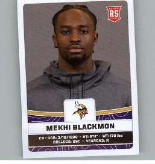 2023 Panini Stickers #426 Mekhi Blackmon RC Rookie Minnesota Vikings Official Thin Mini Sticker NFL Football Trading Card