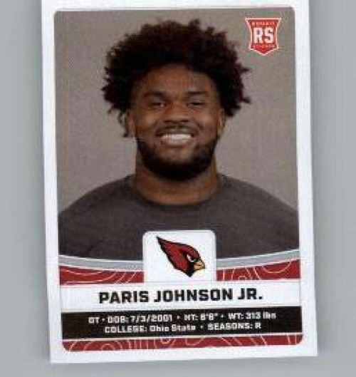 2023 Panini Stickers #504 Paris Johnson Jr. RC Rookie Arizona Cardinals Official Thin Mini Sticker NFL Football Trading Card 2023 Panini Stickers #504 Paris Johnson Jr. RC Rookie Arizona Cardinals Official Thin Mini Sticker NFL Football Trading Card