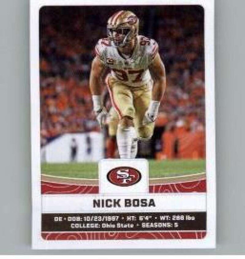 2023 Panini Stickers #536 Nick Bosa San Francisco 49ers Official Thin Mini Sticker NFL Football Trading Card 2023 Panini Stickers #536 Nick Bosa San Francisco 49ers Official Thin Mini Sticker NFL Football Trading Card