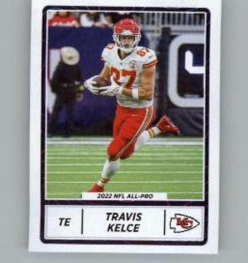 2023 Panini Stickers #7 Travis Kelce Kansas City Chiefs Official Thin Mini Sticker NFL Football Trading Card 2023 Panini Stickers #7 Travis Kelce Kansas City Chiefs Official Thin Mini Sticker NFL Football Trading Card