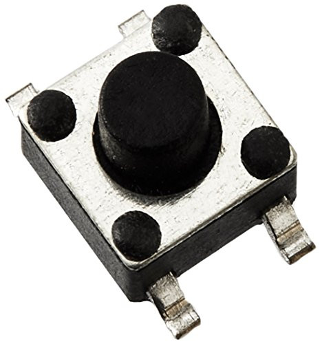 Uxcell 4 Pin Momentary SMD SMT Tact Tactile Switch, 4.5 x 4.5 x 4.8mm