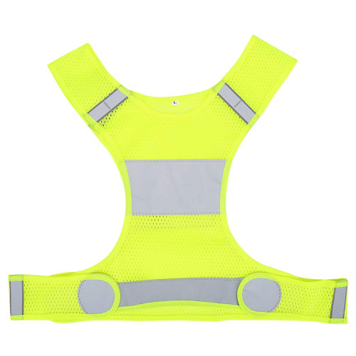 Adjustable Reflective Vest Running, Safety Vest Reflective with High Visibility for Night Running Cycling Security Clothing, L