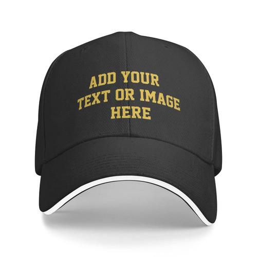 Custom Hats Personalized Hat Customize Baseball Cap Custom Adjustable Trucker Hat for Men & Women Black Custom Hats Personalized Hat Customize Baseball Cap Custom Adjustable Trucker Hat for Men & Women Black