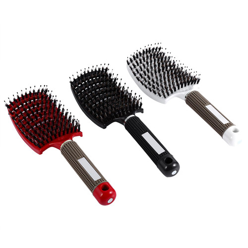 Hair Scalp Massage Comb,Salon Hair Scalp Massage Comb,Hollow Air Cushion Comb Hair Brush - Durable Bristle & Nylon Hairbrush for Detangling and Styling(white)