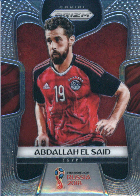 2018 Panini Prizm World Cup Soccer #55 Abdallah El Said Egypt Futbol Card