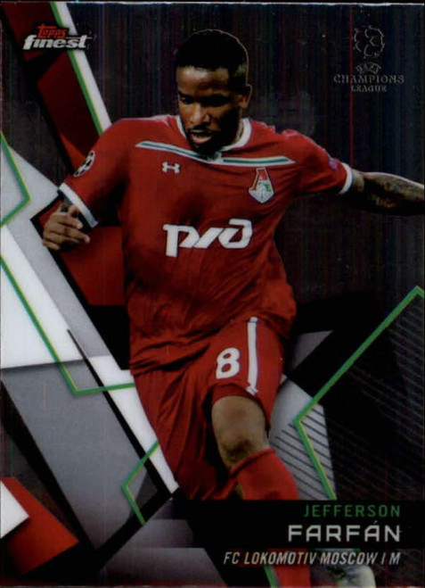 2018-19 Finest UEFA Champions League #45 Jefferson Farfan FC Lokomotiv Moscow Soccer Trading Card