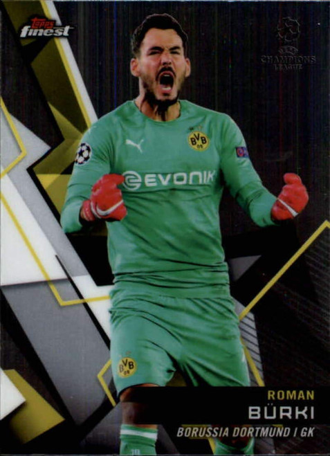 2018-19 Finest UEFA Champions League #99 Roman Burki Borussia Dortmund Soccer Trading Card
