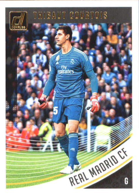2018-19 Donruss #32 Thibaut Courtois Real Madrid CF Soccer Trading Card