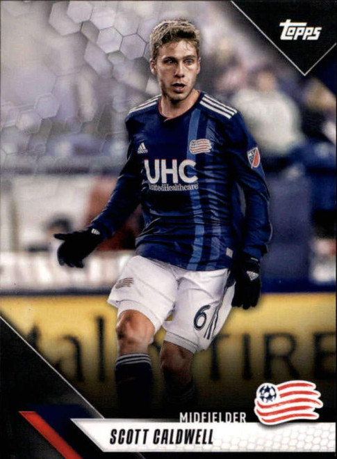 2019 Topps MLS #40 Scott Caldwell New England Revolution Soccer Trading Card