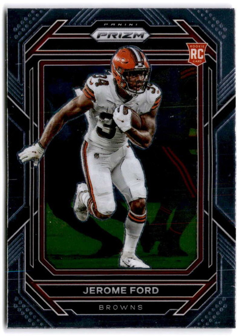 2022 Panini Prizm #346 Jerome Ford RC Rookie Cleveland Browns NFL Football Trading Card 2022 Panini Prizm #346 Jerome Ford RC Rookie Cleveland Browns NFL Football Trading Card