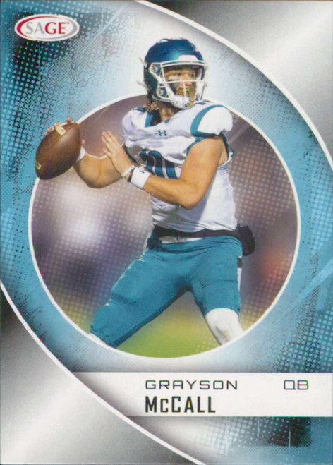 2023 SAGE Low Series #52 Grayson McCall RC Rookie Coastal Carolina Chanticleers Football Trading Card 2023 SAGE Low Series #52 Grayson McCall RC Rookie Coastal Carolina Chanticleers Football Trading Card