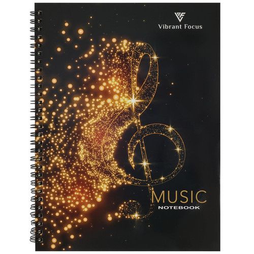 Vibrant Focus Manuscript Paper, Blank Staff Paper Sheet Music Composition Notebook Piano Accessories Gifts, 100 Pages 10 Staves (Blank staff paper sheet music notebook) Vibrant Focus Manuscript Paper, Blank Staff Paper Sheet Music Composition Notebook Piano Accessories Gifts, 100 Pages 10 Staves (Blank staff paper sheet music notebook)