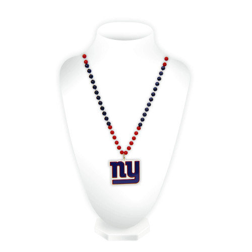 Rico Industries NFL Team Logo Mardi Gras Style Beads, New York Giants, 3 x 24-inches Rico Industries NFL Team Logo Mardi Gras Style Beads, New York Giants, 3 x 24-inches